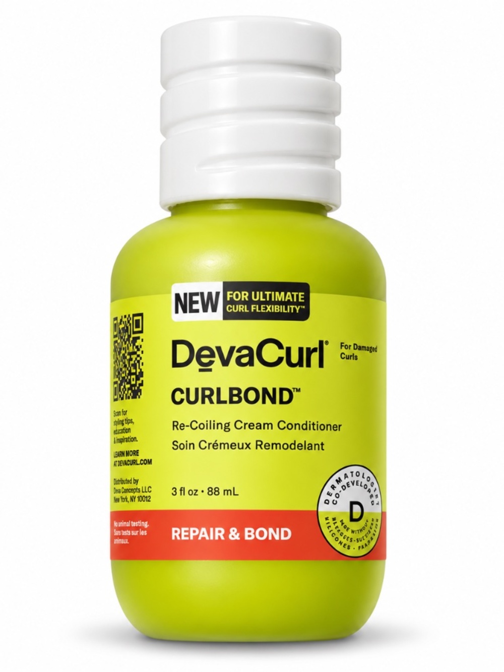 DevaCurl CurlBond Re-Coiling Cream Conditioner 3 oz